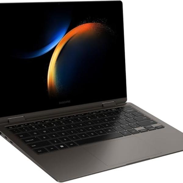 Samsung Galaxy Book3 360 2-in-1 Business Laptop, 2025, 13.3" 1920x1080, Touchscreen, Intel-12 Core i7-1360P, 16GB LPDDR4, 512GB SSD, Win11 Home, Backlit KB, Wi-Fi 6E, BT 5.1, 1080p FHD Camera, Gray