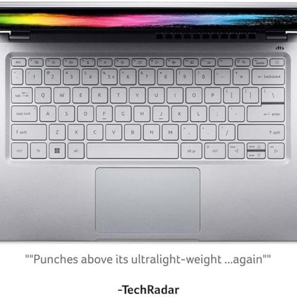 Acer Swift 3 SF314-512 14 Inch Laptop (Intel Core i5-1240P, 8GB, 512GB SSD, Quad HD Display, Windows 11, Silver (Renewed)