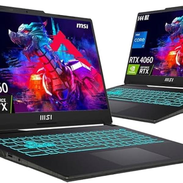 MSI 2023 Cyborg Gaming Laptop, 15.6" FHD 144Hz FHD IPS-Type Display, NVIDIA GeForce RTX 4060,Intel Core i7-12650H, 64GB DDR5, 2TB PCIe SSD, Wi-Fi 6, Windows 11 Home, Backlit Keyboard, Black/OLY