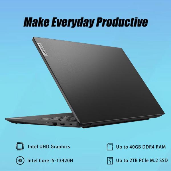 Lenovo Newest V15 Gen 4 Business Laptop, 15.6" FHD Display, Intel Core i5-13420H (Beat i7-1355U), 16GB RAM, 512GB SSD, HDMI, RJ45, Webcam,(Upgraded) Wi-Fi, Windows 11 Pro, Black