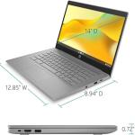 HP 2023 Newest Chromebook Laptop, 14 Inch Display, Intel Celeron N4120 Processor, 4GB RAM, 64GB eMMC, Intel UHD Graphics 600, WiFi, Bluetooth, Chrome OS, Modern Gray