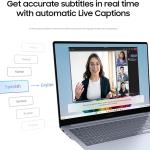 SAMSUNG 15” Galaxy AI Book4 Edge PC Laptop Computer, Snapdragon X Plus Processor, Live Captions, FHD LED Anti-Glare Display, Long-Lasting Battery, 2024 Version, NP750XQA-KB2US