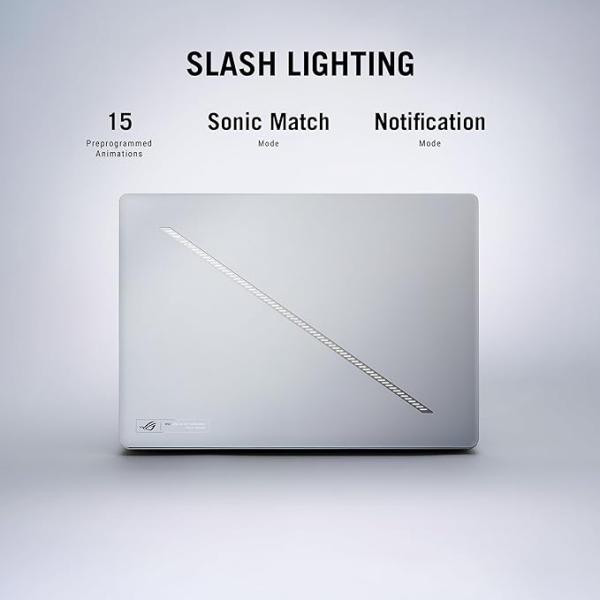 ASUS ROG Zephyrus G14 (Platinum White) Gaming Laptop | NVIDIA RTX 5050 8GB | AMD Ryzen™ 9 270 | 16GB RAM |1TB SSD |14" 3K OLED 120Hz | Win11 [GA403UH-OLED9161W]