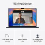 Apple 2025 MacBook Air (15-inch, Apple M4 chip with 10-core CPU and 10-core GPU, 16GB Unified Memory, 256GB) - Midnight;English
