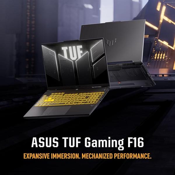 ASUS TUF Gaming F16 Gaming Laptop, Intel Core 5 210H, NVIDIA RTX 3050 6GB, 16GB RAM, 512GB SSD, 16.0"FHD+ 144Hz Display, Win11, Mecha Gray, [FX607VJ-RL012W]