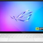 ASUS ROG Zephyrus G14 (Platinum White) Gaming Laptop | NVIDIA RTX 5050 8GB | AMD Ryzen™ 9 270 | 16GB RAM |1TB SSD |14" 3K OLED 120Hz | Win11 [GA403UH-OLED9161W]