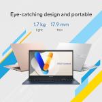 Asus Vivobook 15 Slim Laptop | Intel Core i7-1355U, Intel Iris X Graphics, 16GB RAM, 512GB SSD, 15.6"FHD Display, Win11 - Cool Silver [X1504VA-BQ715W]