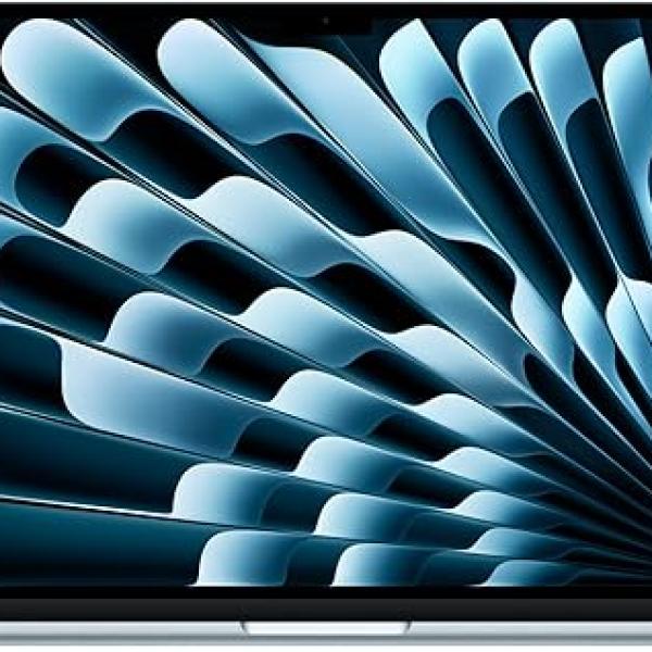 Apple 2025 MacBook Air (15-inch, Apple M4 chip with 10-core CPU and 10-core GPU, 16GB Unified Memory, 256GB) - Sky Blue;Arabic/English