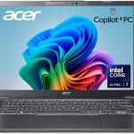 Acer Aspire 14" AI Copilot+ PC - Intel Core Ultra 7 258V – WUXGA IPS Touch screen Display- 32GB RAM -1TB SSD–Intel ARC 140V GPU-Windows 11 Home Backlit English Keyboard–Steel Gray