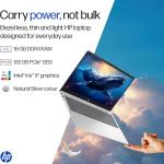 HP 15, 13th Gen Intel Core i5-1334U (16GB DDR4, 512GB SSD) Anti-Glare, Micro-Edge, 15.6''/39.6cm, FHD, Win 11, Office, Silver, 1.59kg, fd0467tu, Iris Xe Graphics, FHD Camera, Backlit KB Laptop