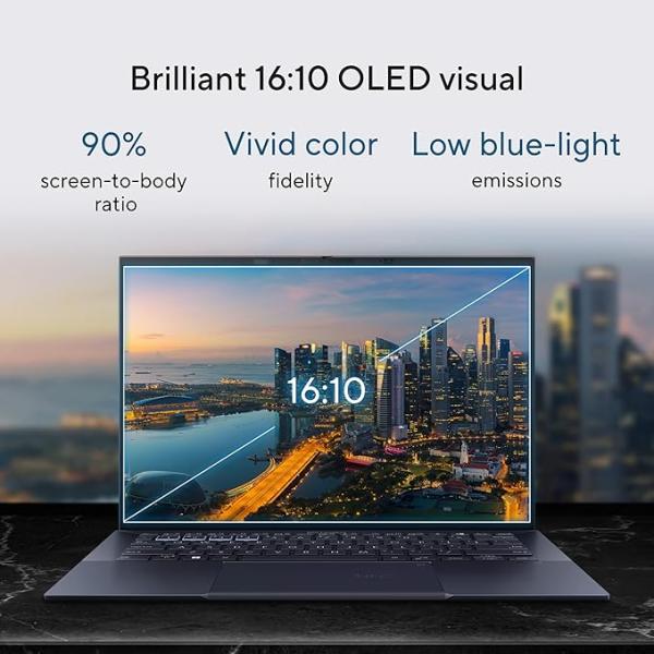 ASUS ExpertBook B9 OLED, Intel® vPro Essentials with Intel® Core™ 7 Processor, 32GB LPDDR5X RAM, 1TB NVMe™ PCIe® 4.0 SSD, Wi-Fi 6E, Windows 11 Pro, Star Black, B9403CVA-XVE76