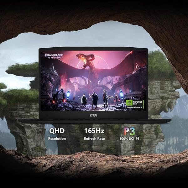 MSI Katana 15 HX B14WFK (Black) Gaming Laptop | NVIDIA RTX 5060 8GB | Intel Core i9-14900HX | 16GB RAM | 1TB SSD | 15.6" QHD (2560x1440), 165Hz Display | Win11 Home [9S7-1587C1-219]