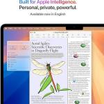 Apple 2025 MacBook Air (13-inch, Apple M4 chip with 10-core CPU and 8-core GPU, 16GB Unified Memory, 256GB) - Sky Blue;English