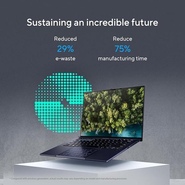 ASUS ExpertBook B9 OLED, Intel® vPro Essentials with Intel® Core™ 7 Processor, 16GB LPDDR5X RAM, 512GB NVMe™ PCIe® 4.0 SSD, Wi-Fi 6E, Windows 11 Pro, Star Black, B9403CVA-XVE74