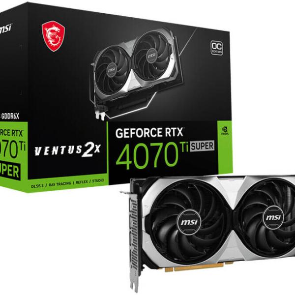 MSI GAMING X TRIO GeForce RTX 4070 Ti 12GB GDDR6X Graphics Card – Black