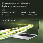 ASUS Vivobook 15 M1502NAQ Laptop | AMD Ryzen™ 5 150 Processor | 16GB DDR5 RAM | 512GB 4.0 SSD | 15.6" FHD IPS Display | AMD Radeon™ 660M Graphics | Win11 Home | English Keyboard | Blue