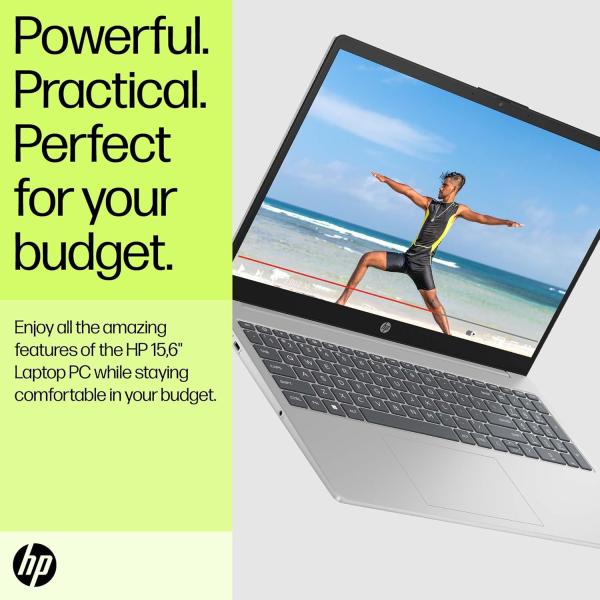 HP Laptop 15-fd1020ne, 15.6" FHD Display, Intel® Core™ Ultra 5-125H, 16GB DDR5 RAM, 512GB SSD, Intel® AI Boost (11 NPU TOPS), Eng/Arb Kb, Windows 11 Home, Natural silver [B91BTEA]