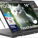 Lenovo Yoga 7i 2-in-1 Laptop, 16" FHD+ 2K Touchscreen, 12-core Intel Core Ultra 7 155U, 16GB LPDDR5X, 1TB SSD, Backlit KB, Fingerprint, Thunderbolt 4, Win 11 Home, Storm Grey, 16GB USB Pen