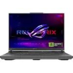 ASUS ROG G614PR Gaming Laptop – AMD Ryzen™ 9 8940HX Processor, 16GB DDR4 RAM, 1TB SSD, NVIDIA® GeForce RTX™ 5070ti  12GB Graphics, 16” WUXGA 144Hz Display, DOS, English Keyboard, Mecha Gray – 1 Year Warranty | Factory Sealed Retail Box