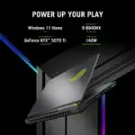 ASUS ROG G614PR Gaming Laptop – AMD Ryzen™ 9 8940HX Processor, 16GB DDR4 RAM, 1TB SSD, NVIDIA® GeForce RTX™ 5070ti  12GB Graphics, 16” WUXGA 144Hz Display, DOS, English Keyboard, Mecha Gray – 1 Year Warranty | Factory Sealed Retail Box